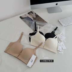 0619双扣深V小聚蛋无痕交叉美背前扣设计聚拢提拉内衣女跨境直播