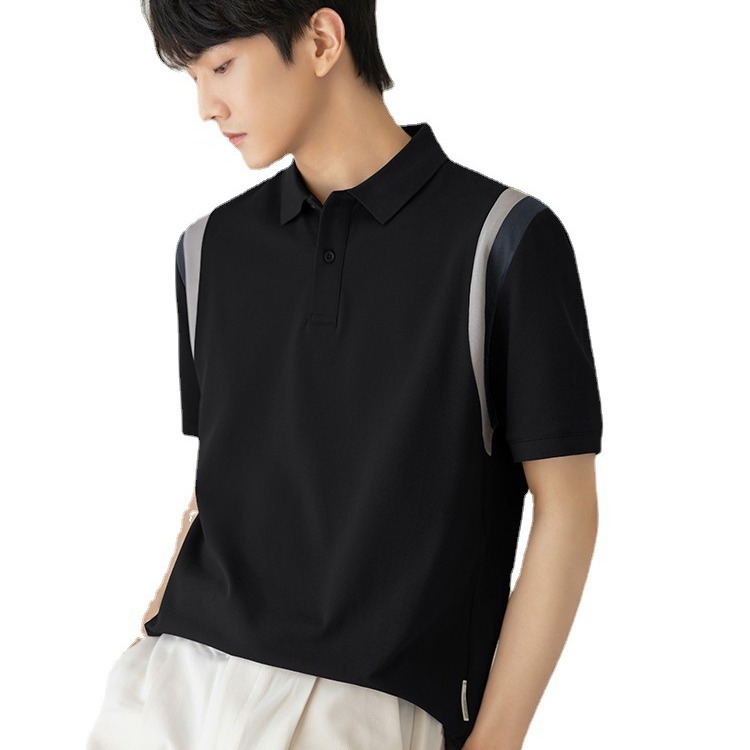 Lapel T-shirt Polo Shirt Men's Short-sleeved Summer Thin Korean Style Loose Men's 2022 New Business Casual T-shirt