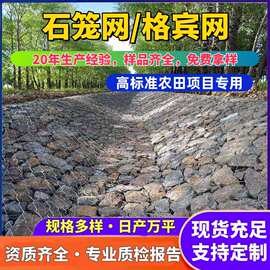 格宾网石头笼铅丝笼河道固滨笼格宾石笼挡墙格宾铅丝笼防洪石笼网