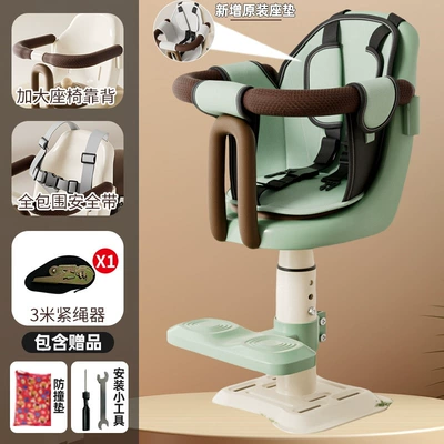 Safety Stool Wholesale, Electric car child seat - big-bear-new-green-enlarged-backrest-fully-surrounded-soft-seat-cushion-liftable-shock-absorption