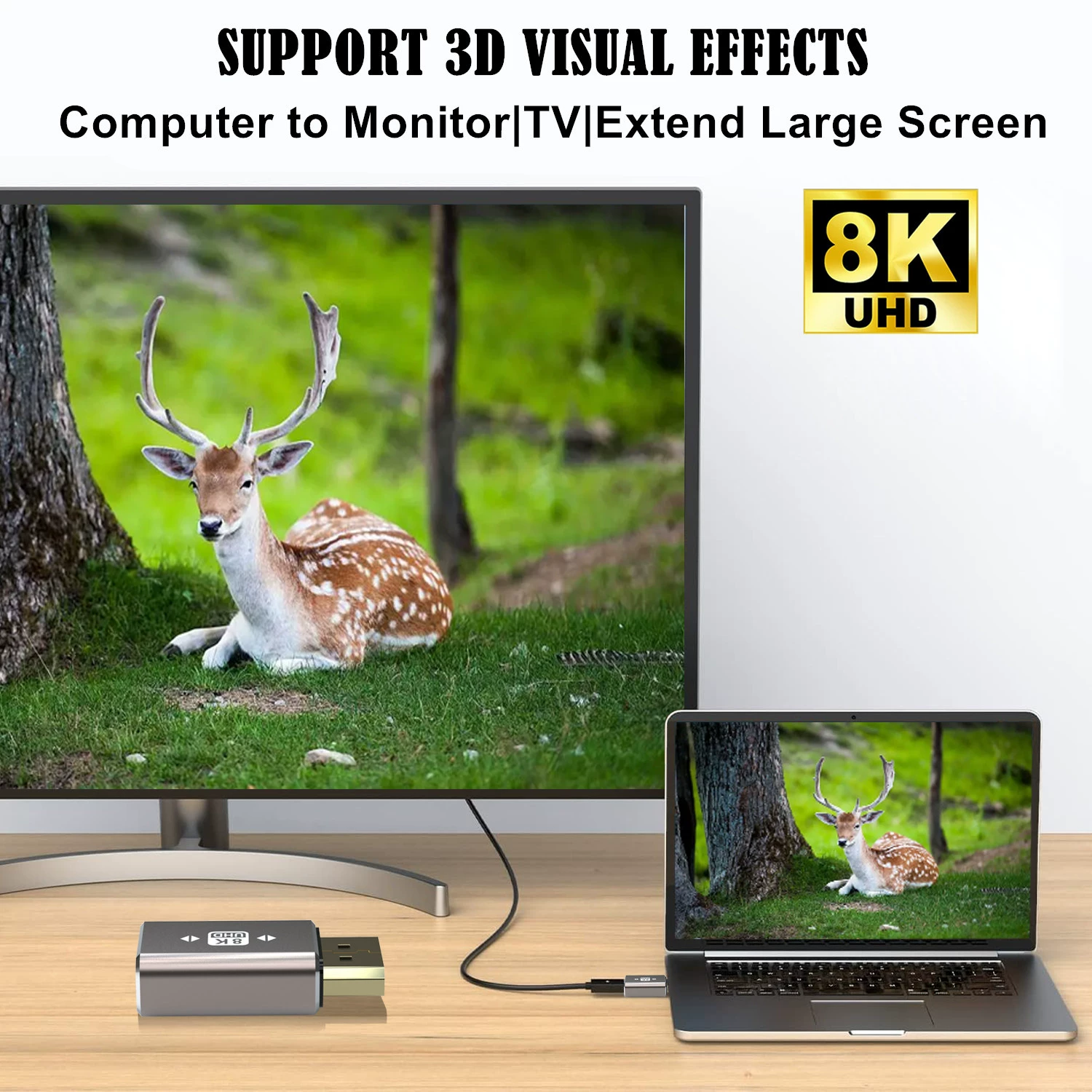 DP 1.4 DisplayPort 8K rotor поддерживает 8K@60Гц, 4K@144Гц, 4K@60Гц