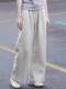Japanese Style Retro Linen Pants Men's and Women's Summer Thin Loose Straight Tube Dagging Wide Leg Cotton Linen Casual Pants plus size