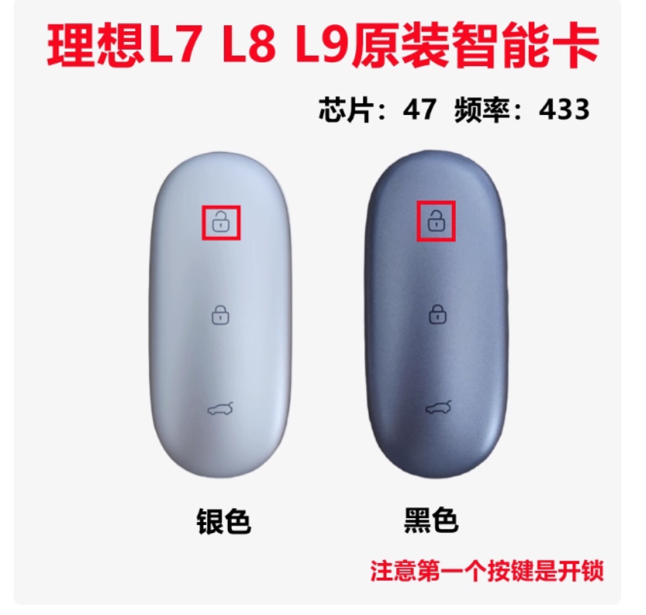 Suitable for Ideal L6 Keys, 24 Models of L7, L8, L9, Advanced Ideal Mega Car Keys, Smart Keys with 47 Chips