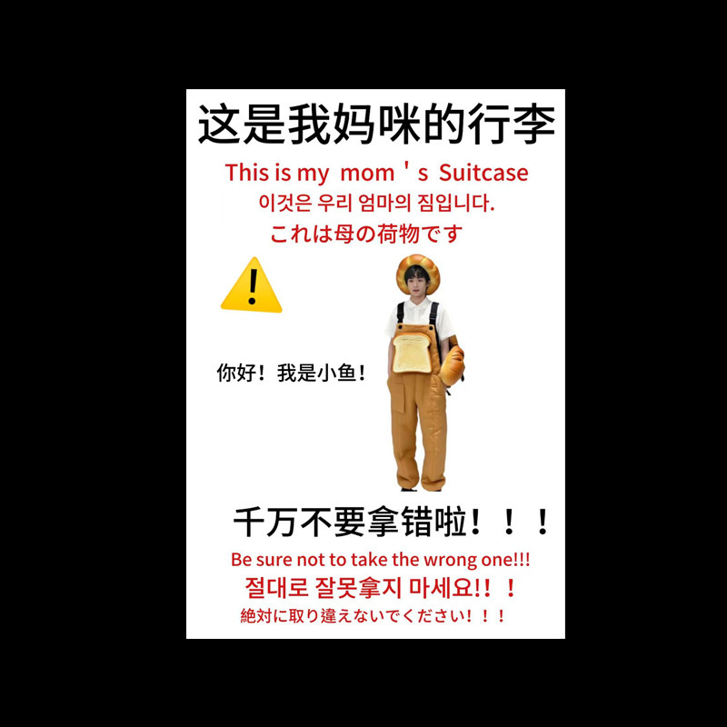 逆爱田栩宁梓渝行李牌书包挂件挂饰登机牌防丢明星演唱会应援周边|undefined