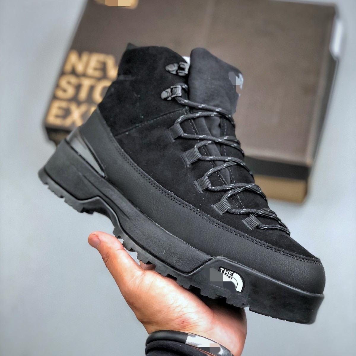 Putian Shoes Cross-Border Foreign Trade Northern Outdoor High-Top Men's Cross-Country Running Shoes Suede Hiking Shoes Dropshipping