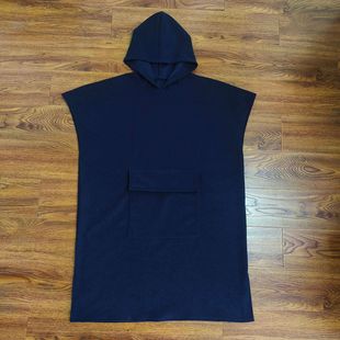 New Summer Seaside Water-Absorbent Quick-Drying Casual Sleeveless Loose Hooded Slim Hooded Sweatshirt Bathrobe