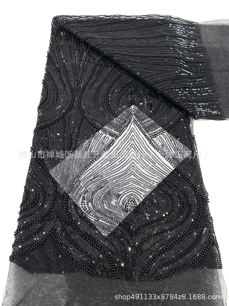 Tejido bordado de sequillas, tela bordada tridimensional, tela bordada de sequillas, tela bordada de sequillas, tela bordada de sequillas, stock transfronterizo image 7