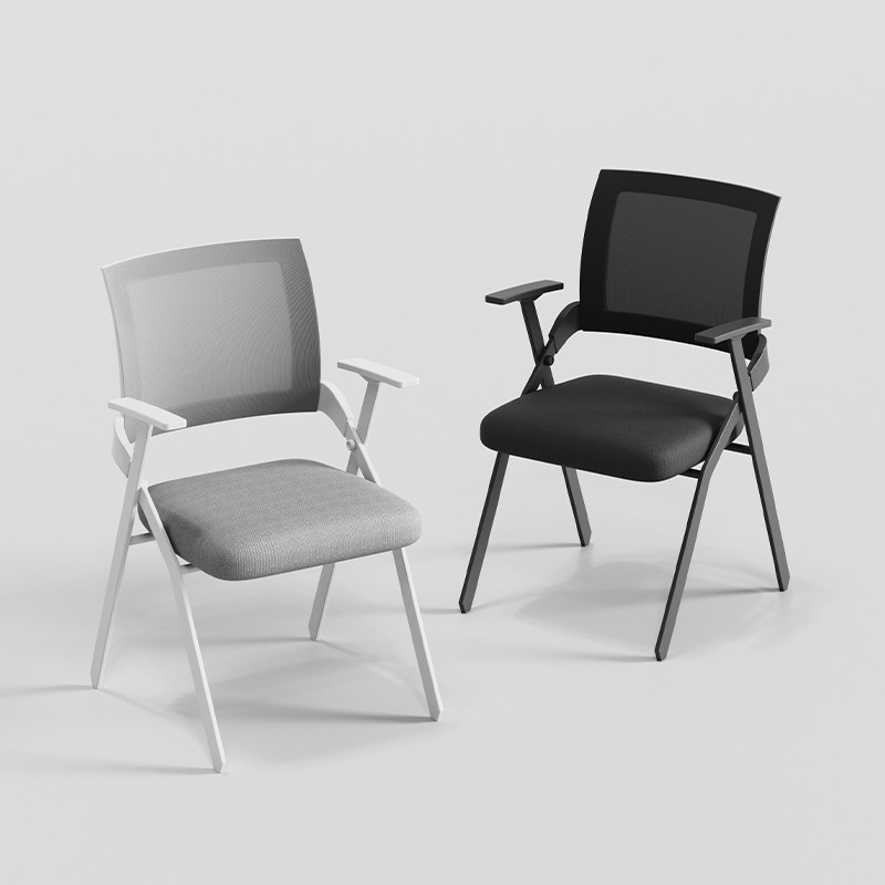 [Same Model as Hubei University of Science and Technology] Folding Training Chair with Writing Table Board, Conference Table and Chair, Foldable Office Meeting Chair