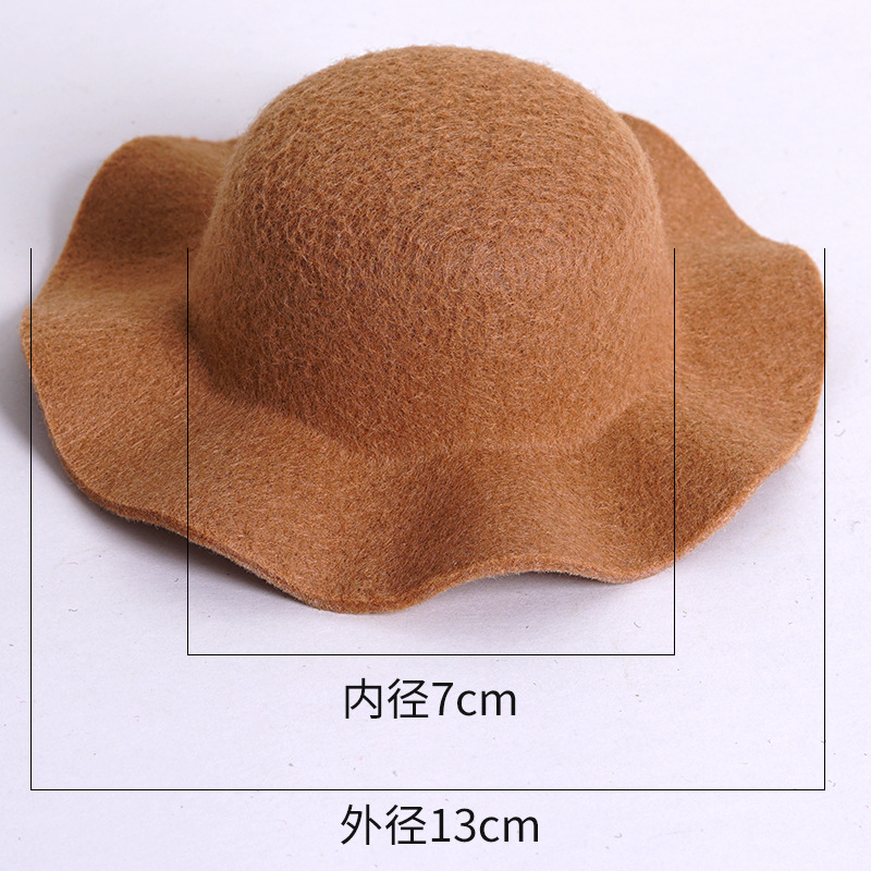 Labu nuevo sombrero de feltero abierto sombrero de cúpula sombrero accesorios de moda sombrero mini sombrero muñeca