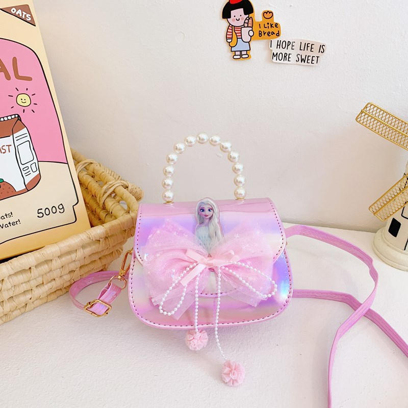 Nuevo bolso para niños niñas nuevo estilo princesa Elsa bolso de mano mochila helado de moda flash bolso lotes