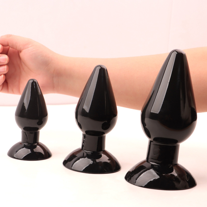 Giant Soft Anal Plug Set with Suction Cup, TPE Prostate Stimulator, 3 Sizes — detail image 5
