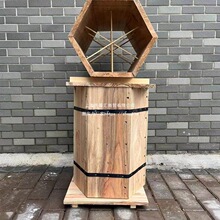 蜂箱木桶土养桶六边形蜂桶圆桶养蜂实中蜂诱蜂桶木桶土蜂养蜂工具