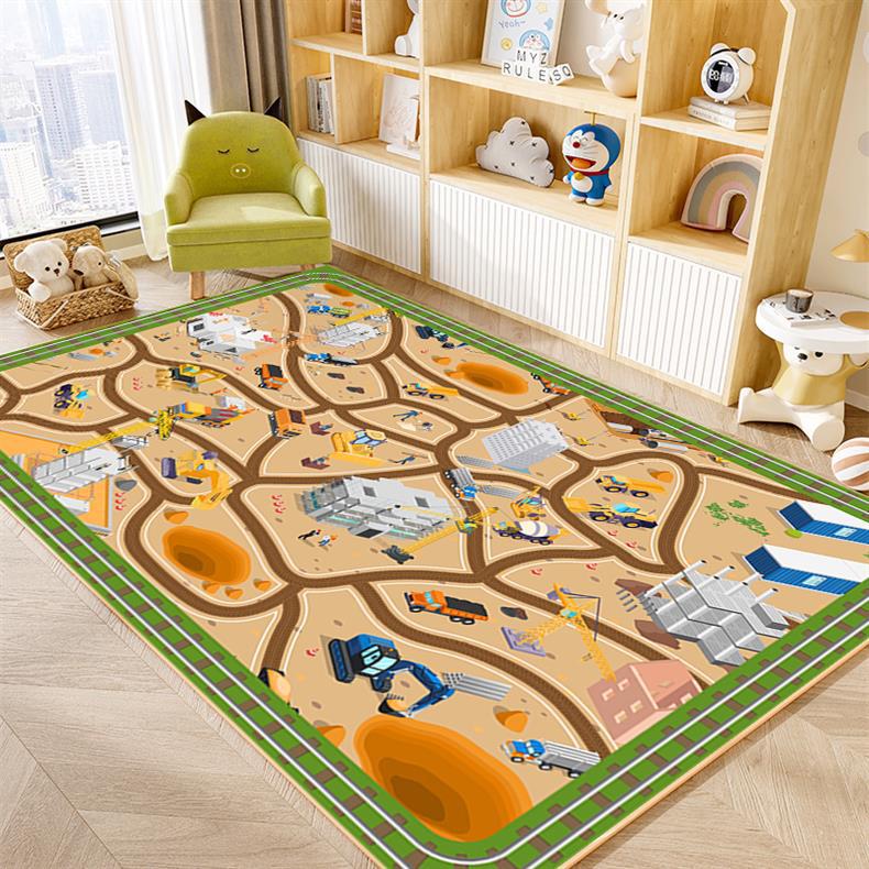 Parking Lot Carpet Kidsren's Crawling Game Track Road Traffic Kindergarten Living Room Early Education Play Bedroom Floor Mat