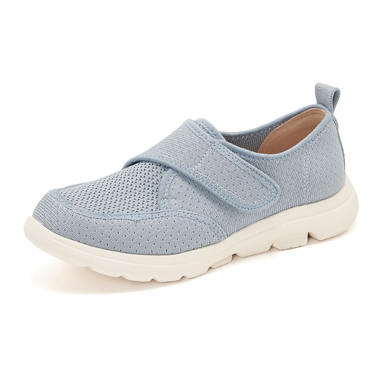 K6016 - 3 nuevo 2025, zapatos de cuero auténtico, almohadilla ligera antideslizante, cabeza redonda, tejido transpirable, zapatos de madre para mujeres