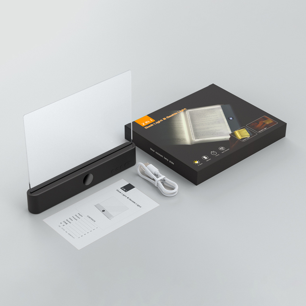 Luz de lectura LED tipo marcador ultra delgada vista nocturna plana para proteger los ojos de los estudiantes de lectura TK transfronteriza