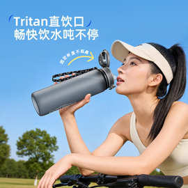 跨境亚马逊爆款tritan水杯大容量便捷弹盖骑行水壶高颜值运动水杯