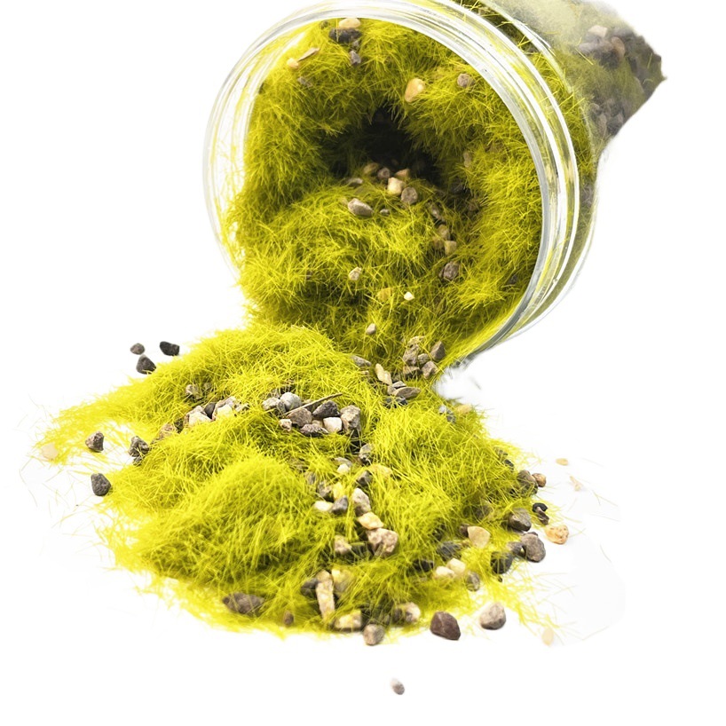 Original micro paisaje simulación tierra hierba piedra partículas vegetación hierba polvo edificio arena bandeja césped DIY materiales hechos a mano