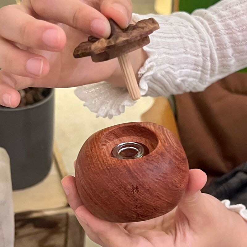 天然木柿如意クリエイティブディフューザー木製アロマテラピー屋内車長期持続フレグランスエッセンシャルオイル装飾品|undefined