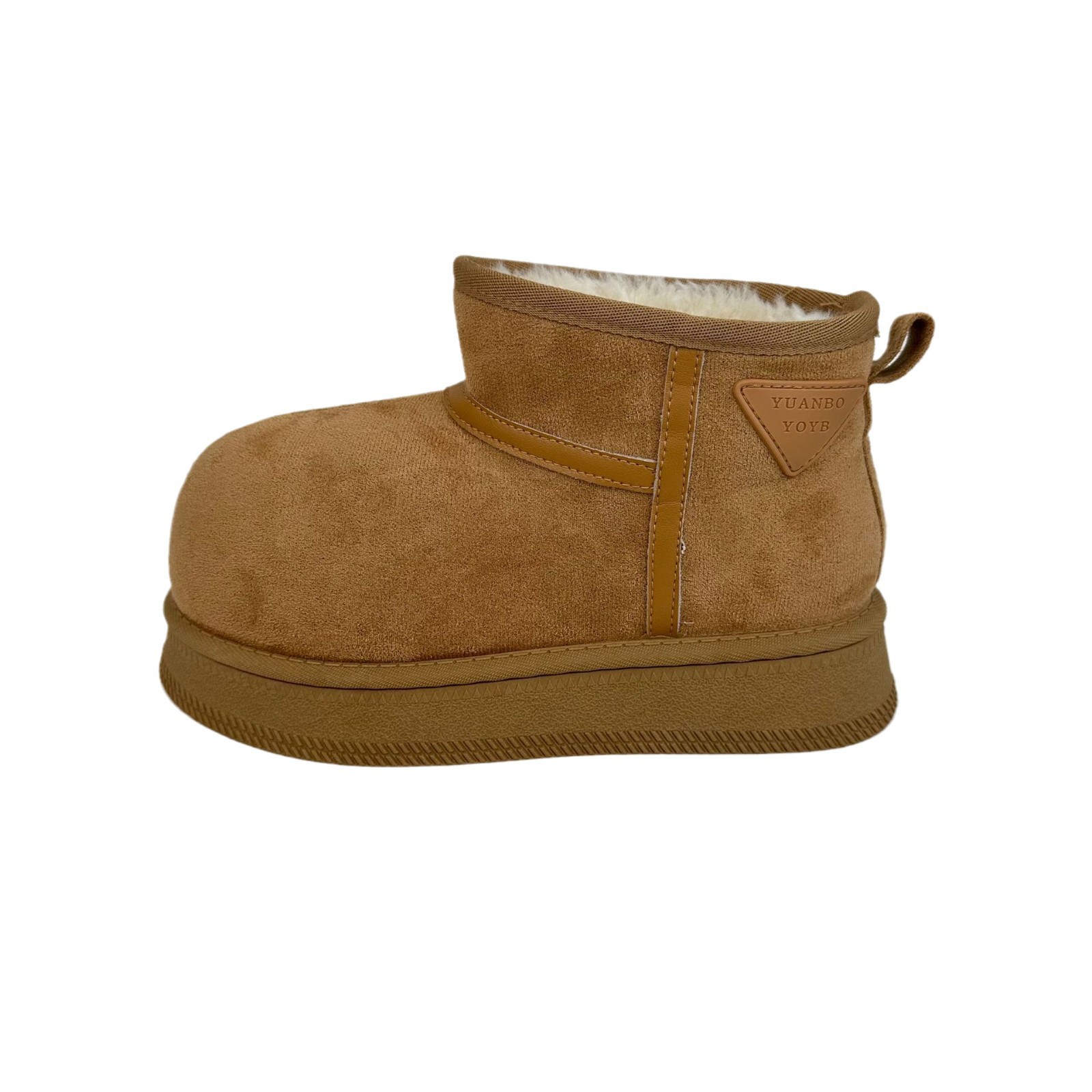 Far Wave 2025 zapatos de nieve de invierno mujer versión coreana de las botas cortas de color de plataforma Kapibala zapatos de algodón cálidos de todo fósforo image 6