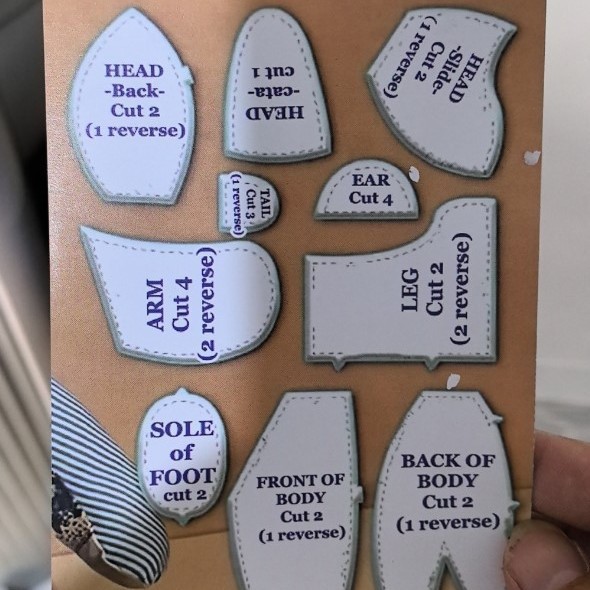 Amazon Memory Bear Memory Bear Template Ruler Set