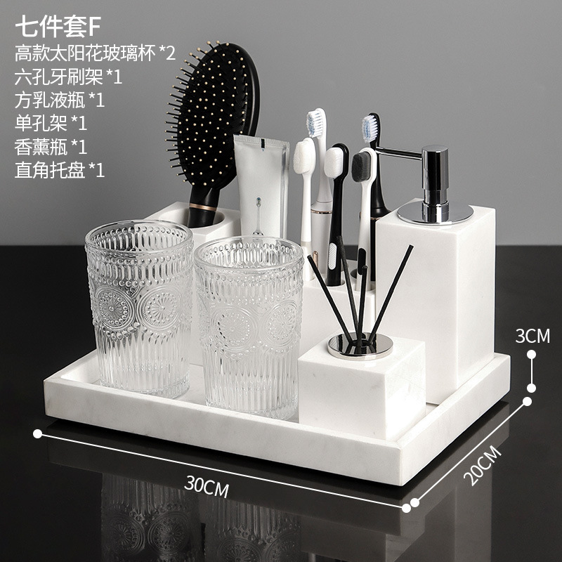 Juego de siete piezas F amarillo jazz blanco claro