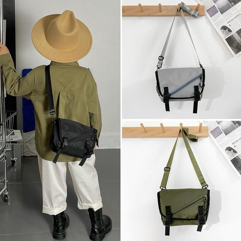 Children's shoulder bag, boys' messenger bag, large children's backpack, Japanese and Korean style Huxi boy's crossbody bag, fashionable casual shoulder bag