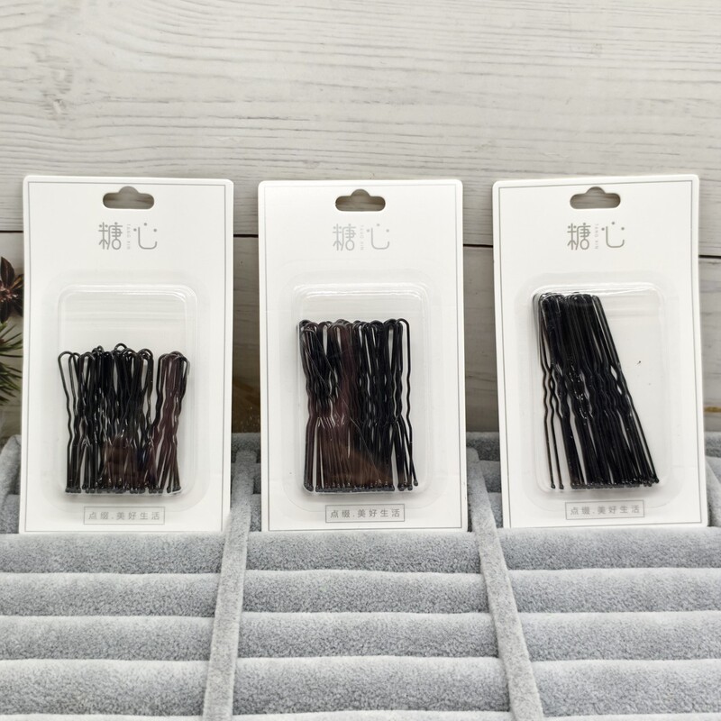Card-Packed Hair Clip Fashion Bb Clip Set with Upper Layer Engraved Bowknot, Matte Four-Wave Curved Bean-Shaped Bow Card-Packed Hair Clip Fashion Bb Clip Set with Upper Layer Engraved Bowknot, Matte Four-Wave Curved Bean-Shaped Bow
