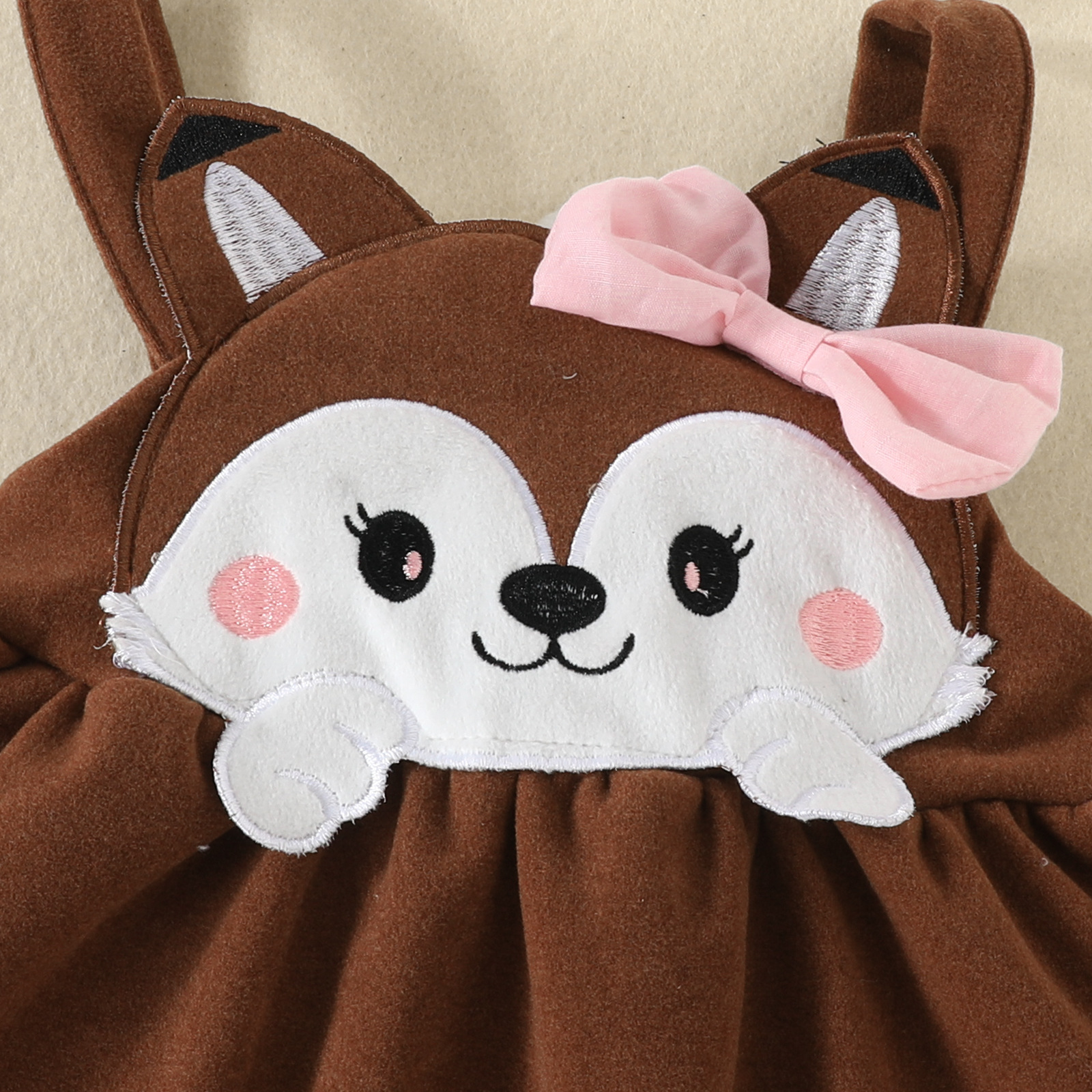 3 Piece Set Quantity Princess Animal Cartoon Cotton Blend Girls Clothing Sets