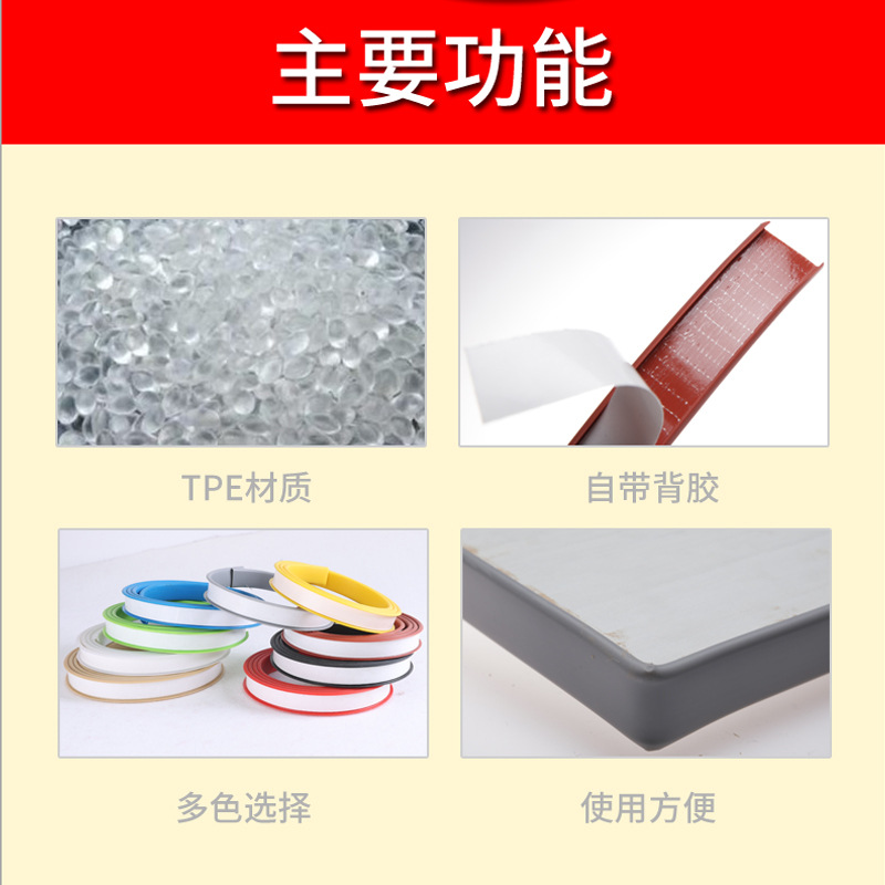 자체 접착 가장자리 밴딩 캐비닛 가장자리 밴딩 U 자형 목재 보드 가장자리 밴딩 가구 의류 캐비닛 도어 테이블 및 의자 소프트 X20