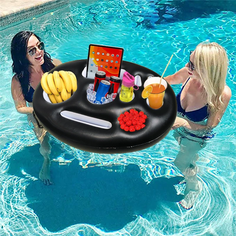 Трансграничное пятно, надувной ПВХ-бар для льда, самообслуживающийся поднос для льда, вечерние плавающий портативный держатель для напитков, держатель для пористой подставки