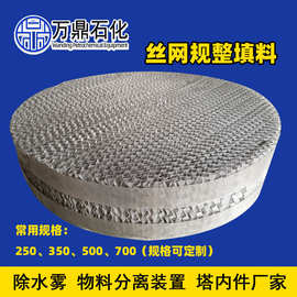 CY700丝网波纹填料污水处理不锈钢规整填料304 316金属化工填料