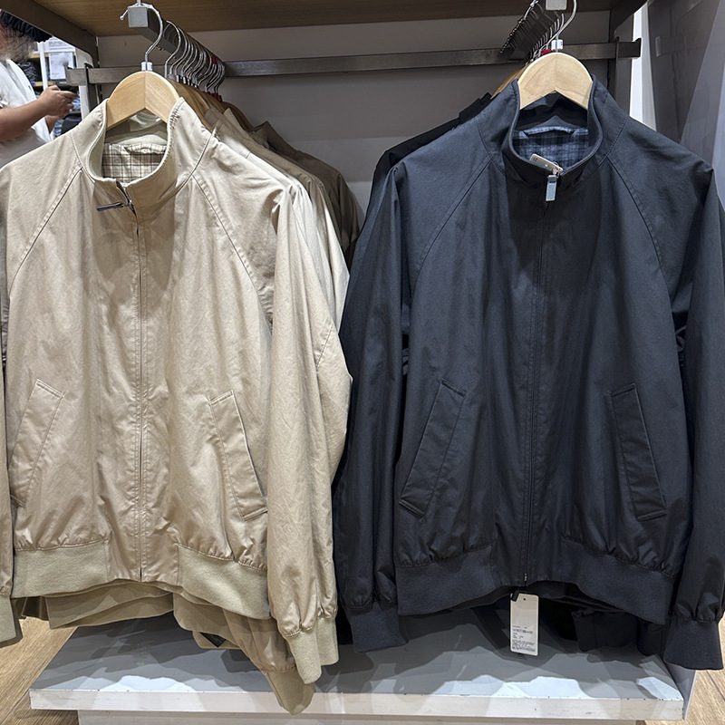 Harrington Jacket Men's and Women's Coat Jacket 26 Spring and Autumn New Stand-up Collar Zipper Jacket 484610/487318 Harrington Jacket Men's and Women's Coat Jacket 26 Spring and Autumn New Stand-up Collar Zipper Jacket 484610/487318