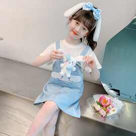 玉桂狗女童裙子夏季2025新款儿童连衣裙韩系穿搭大童女装夏款女孩