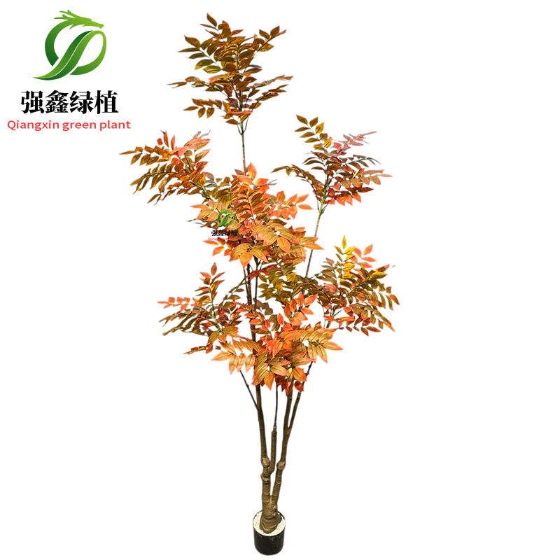 Planta de simulación de interior eucalipto árbol falso bonsai sala de estar decoración del suelo hoja de dinero falsa planta verde adorno en maceta image 39