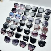 新款女士时尚潮流百搭金属复古墨镜防紫外线偏光太阳镜遮阳镜批发