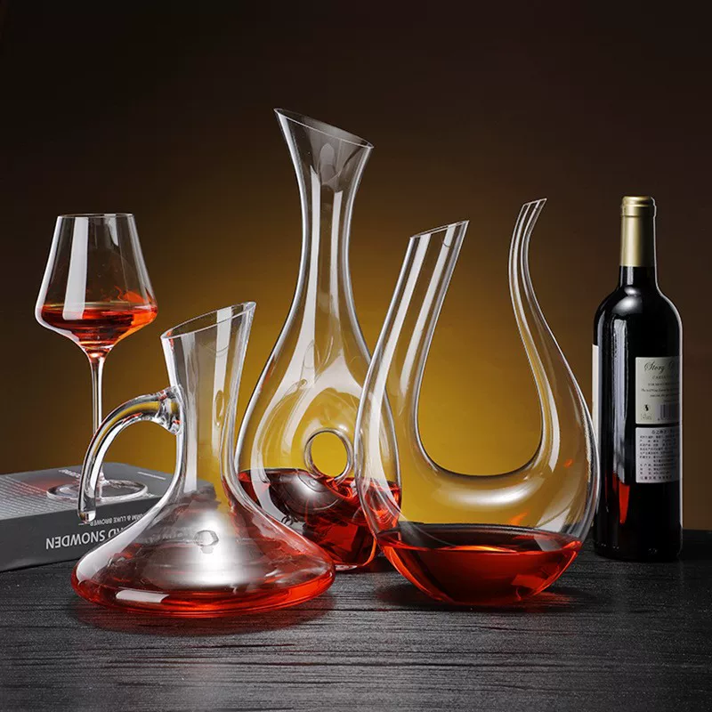 Crystal lead-free wine decanter, wine dispenser, pocket flask, set, wholesale