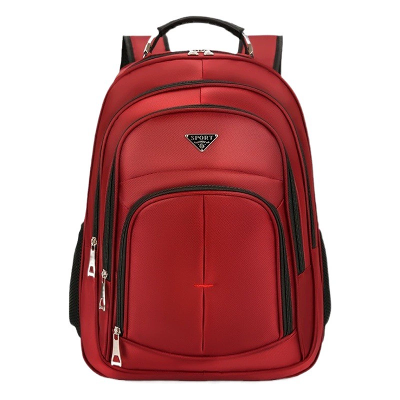 Трансграничные 2024 новые повседневные дикие сплошные мужские сумки на плечо большой емкости анти-брызги Оксфорд ткань компьютерная сумка