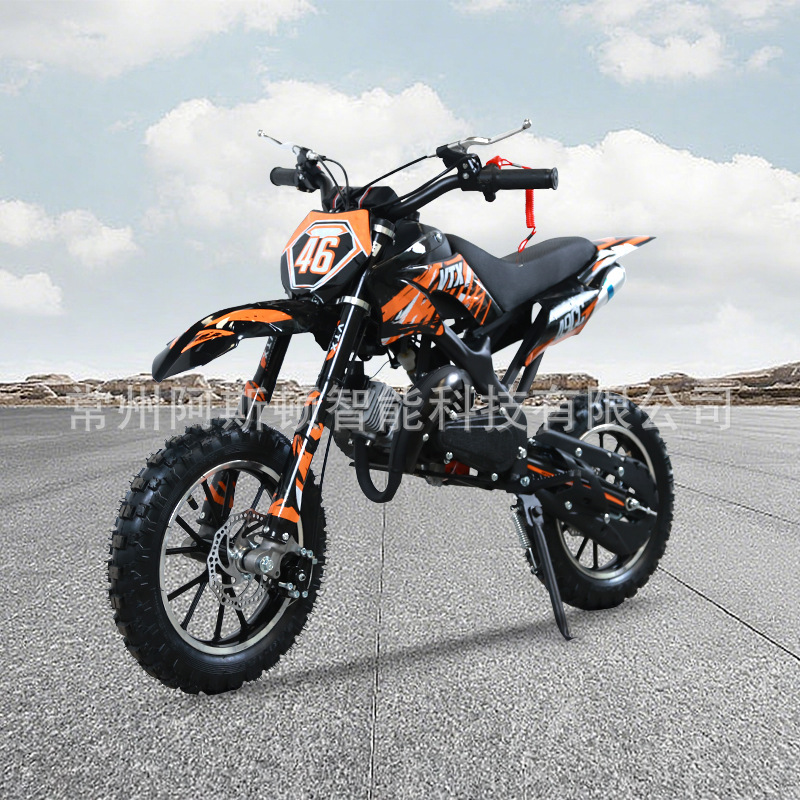 Foreign Trade 49Cc Motorcycle 2-Stroke Children's Small All-Terrain Mountain Motorcycle Beach Scooter Small Off-Road Vehicle