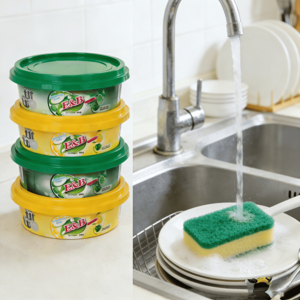 E & B 200g poderosa pasta de limpieza de platos desengrasante, pasta de limpieza de contaminación de aceite pesado de cocina, fuente de fábrica al por mayor transfronteriza image 1