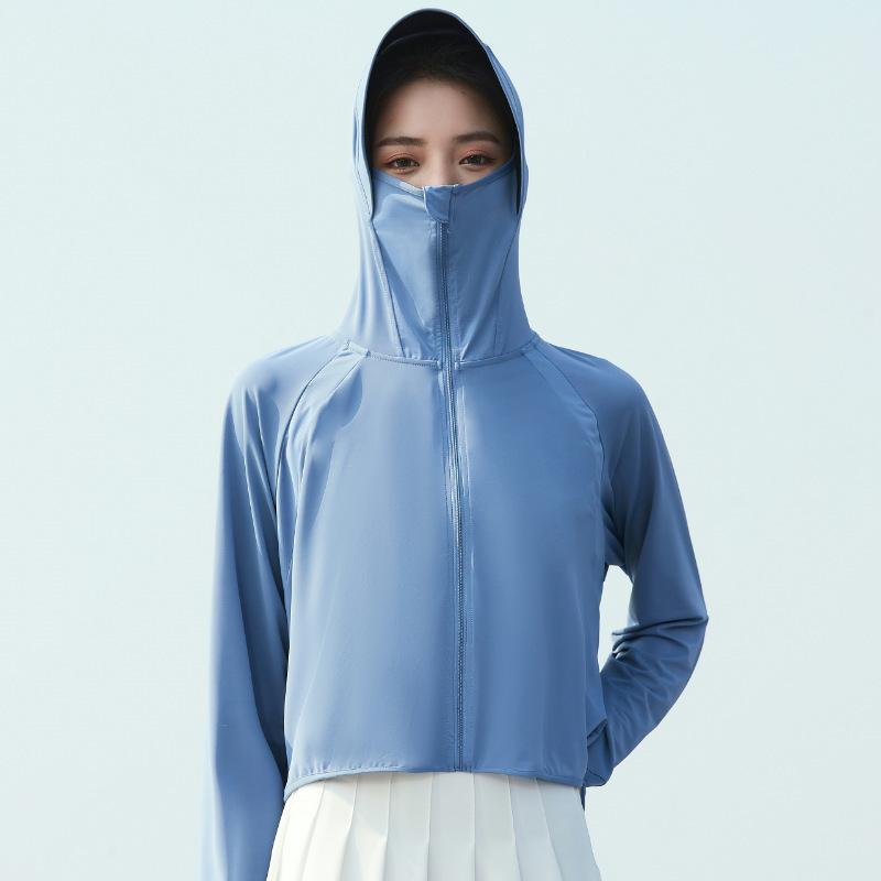 2025 屋外夏の新しいアイスシルク日焼け防止服女性の抗 UV 大きなつば通気性のあるアイスシルク日焼け防止服ジャケット|undefined