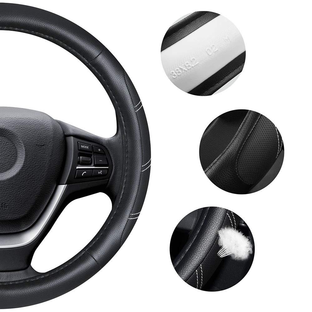 Car steering wheel cover leather elastic handle cover without inner ring Four Seasons universal car accessories car handle cover