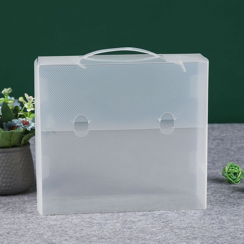 PP斜織包装箱 PVC半透明収納箱 熱転写印刷可能プラスチック箱 多様なサイズPPギフトボックス|undefined