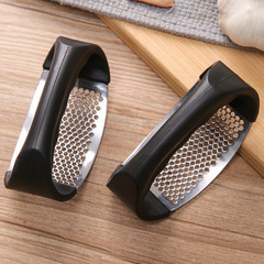 Stainless Steel Ring Garlic Press, Kitchen Manual Garlic Masher, Household Mini Garlic Crusher, Garlic & Ginger Juice Maker