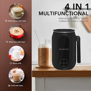 Cross-Border Automatic Household Milk Frother Hot and Cold Electric Milk Frother Milk Frother Mixing Cup Milk Frother Wholesale