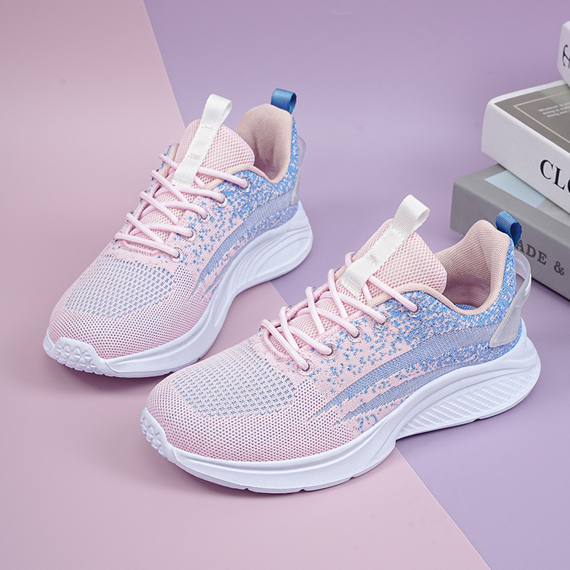 Calzado para correr para niñas Calzado deportivo de entrenamiento militar para estudiantes de secundaria para mujeres Calzado para correr de suela blanda con amortiguación ligera para estudiantes de secundaria para mujeres