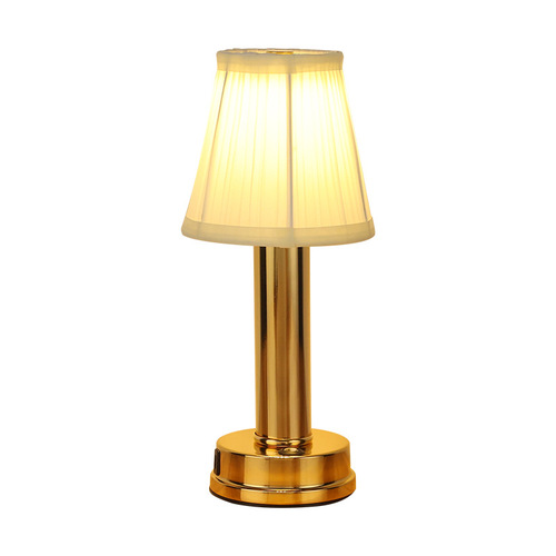 Cross-border Internet celebrity lamp bedside atmosphere lamp bedroom simple fabric table lamp creative decoration light luxury night light