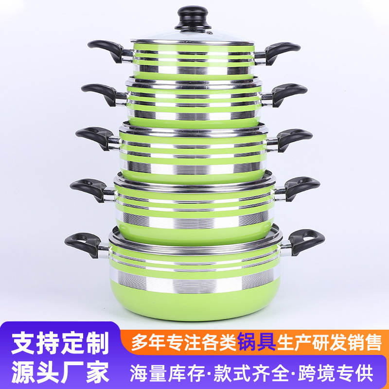 Conjunto de cinco piezas de paneles de cocina casera paneles antiadherentes regalo de reunión anual al por mayor multifuncional caja de regalo de cocina de cocina