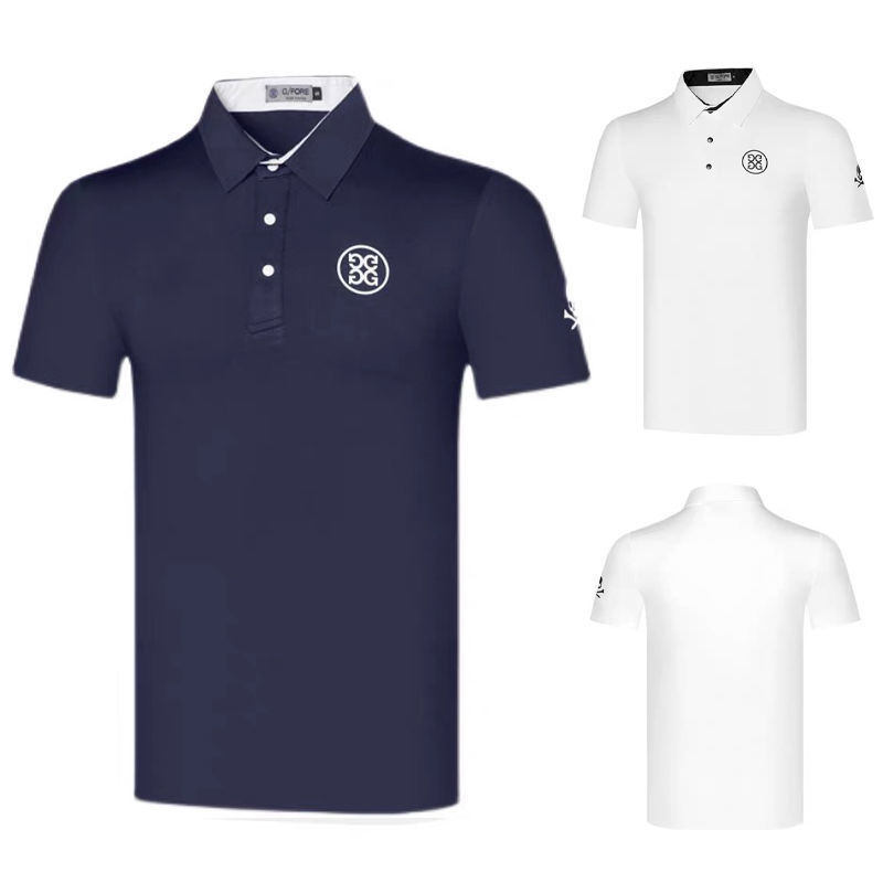 Summer New Short-Sleeved T-Shirt Golf Clothing Men's Jersey Casual Quick-Drying Sweat-Wicking Outdoor Top Golf