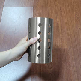 304不锈钢筷子筒厨房韩式餐厅收纳筒加厚多功能家用餐具沥水筒