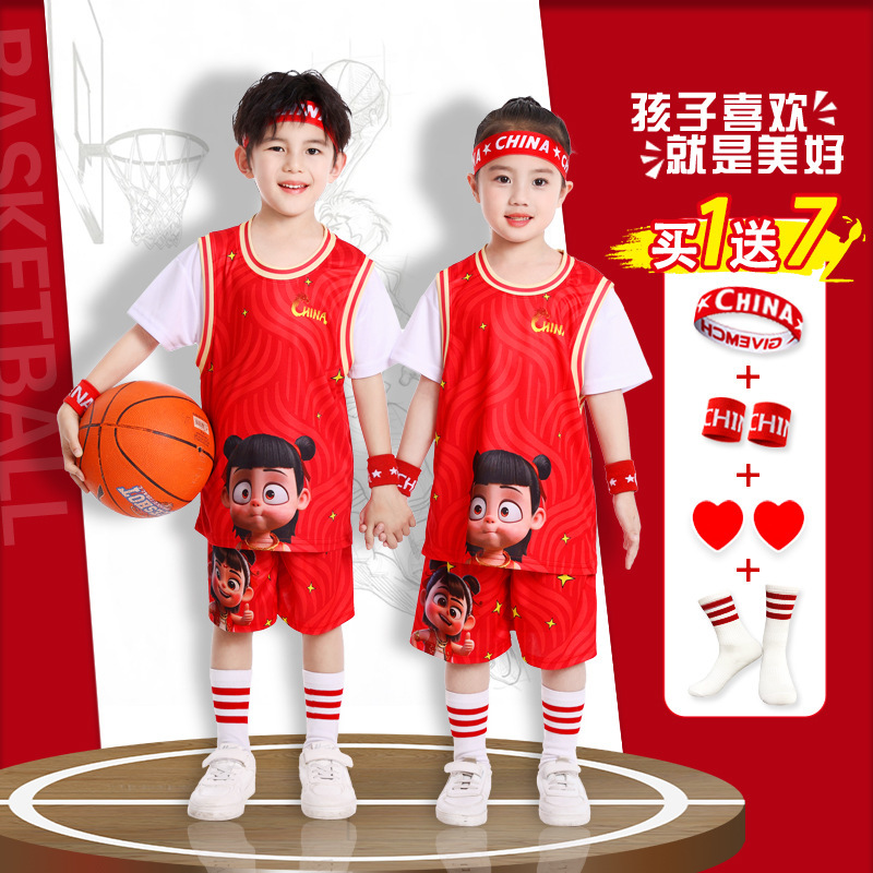 子供バスケットボールユニフォームスーツ速乾性男の子ネザ幼稚園パフォーマンスユニフォーム小学生競技チームユニフォームコービーユニフォーム|undefined